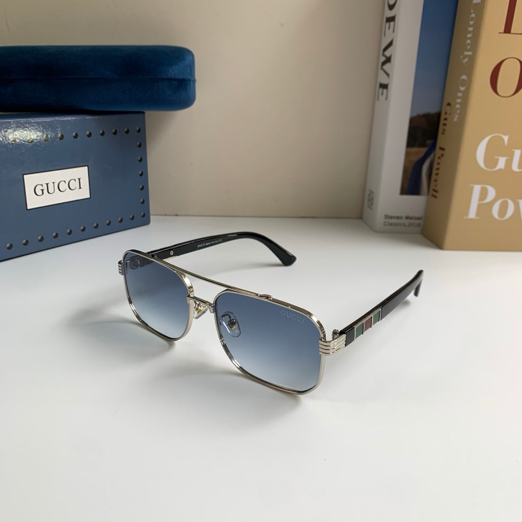 Gucci Metal Square Silver Lens Sunglasses for Men & Women - 398425 - detail image 2