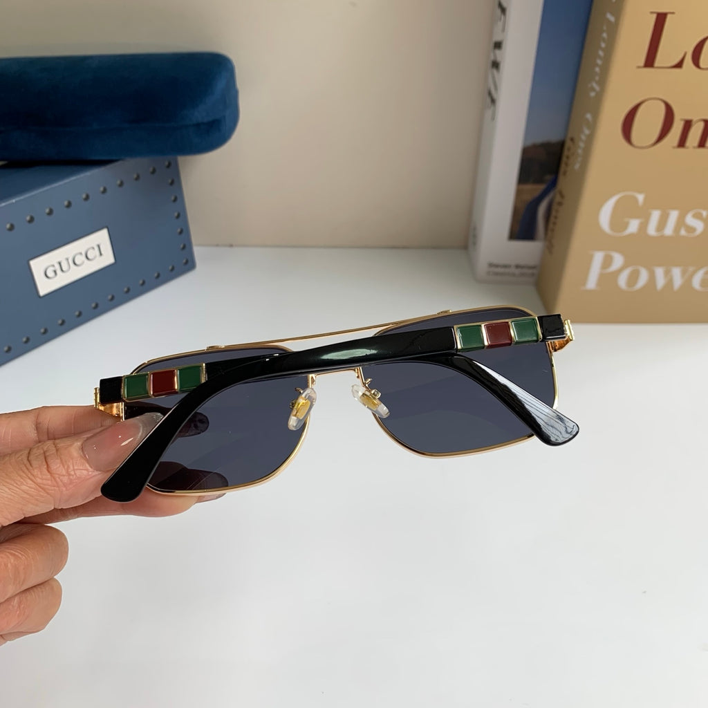 Gucci Metal Square Silver Lens Sunglasses for Men & Women - 398426 - detail image 6