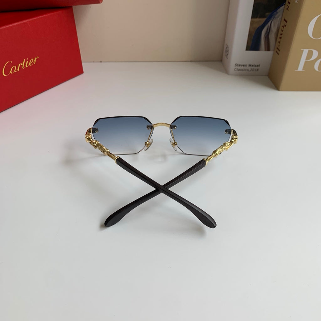 Cartier Lightweight Rimless Silver Lens Sunglasses for Men & Women - 399023 - detail image 7