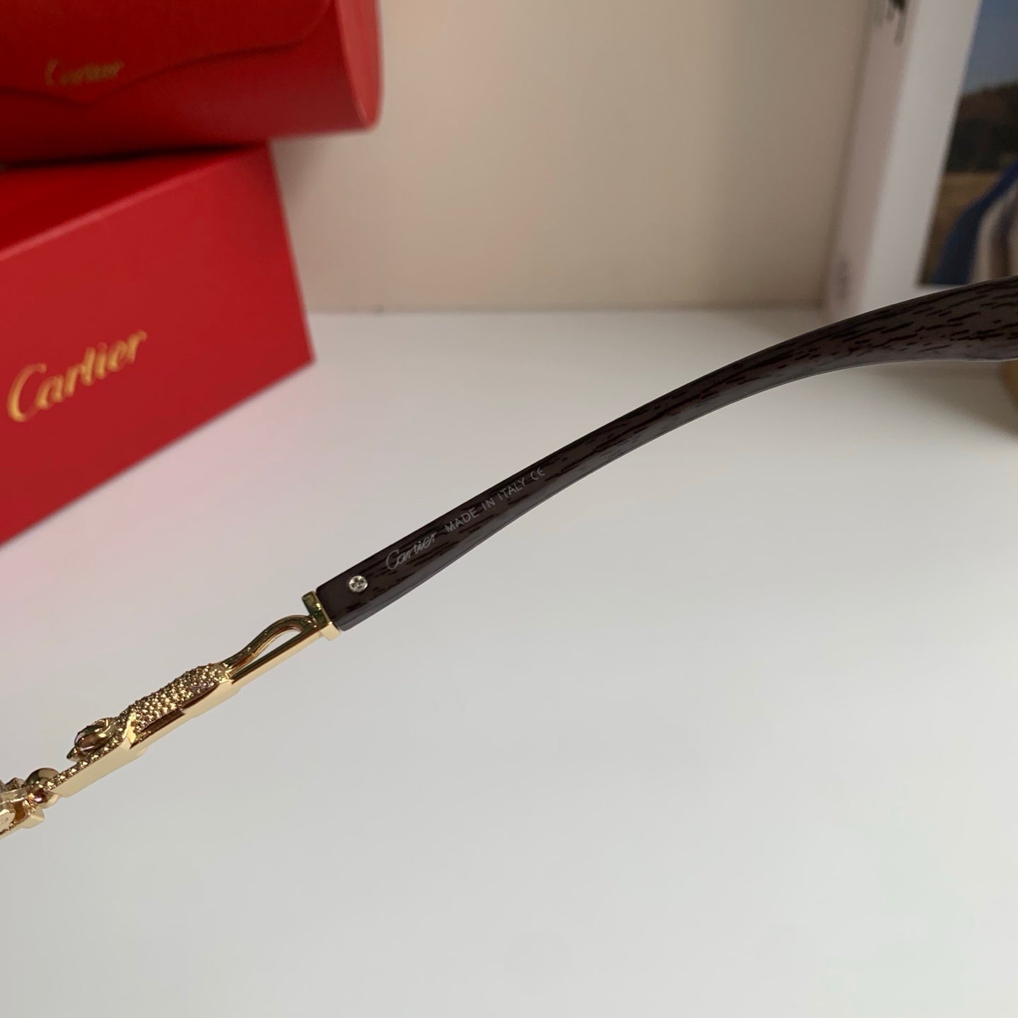 Cartier Lightweight Rimless Silver Lens Sunglasses for Men & Women - 487345 - detail image 7