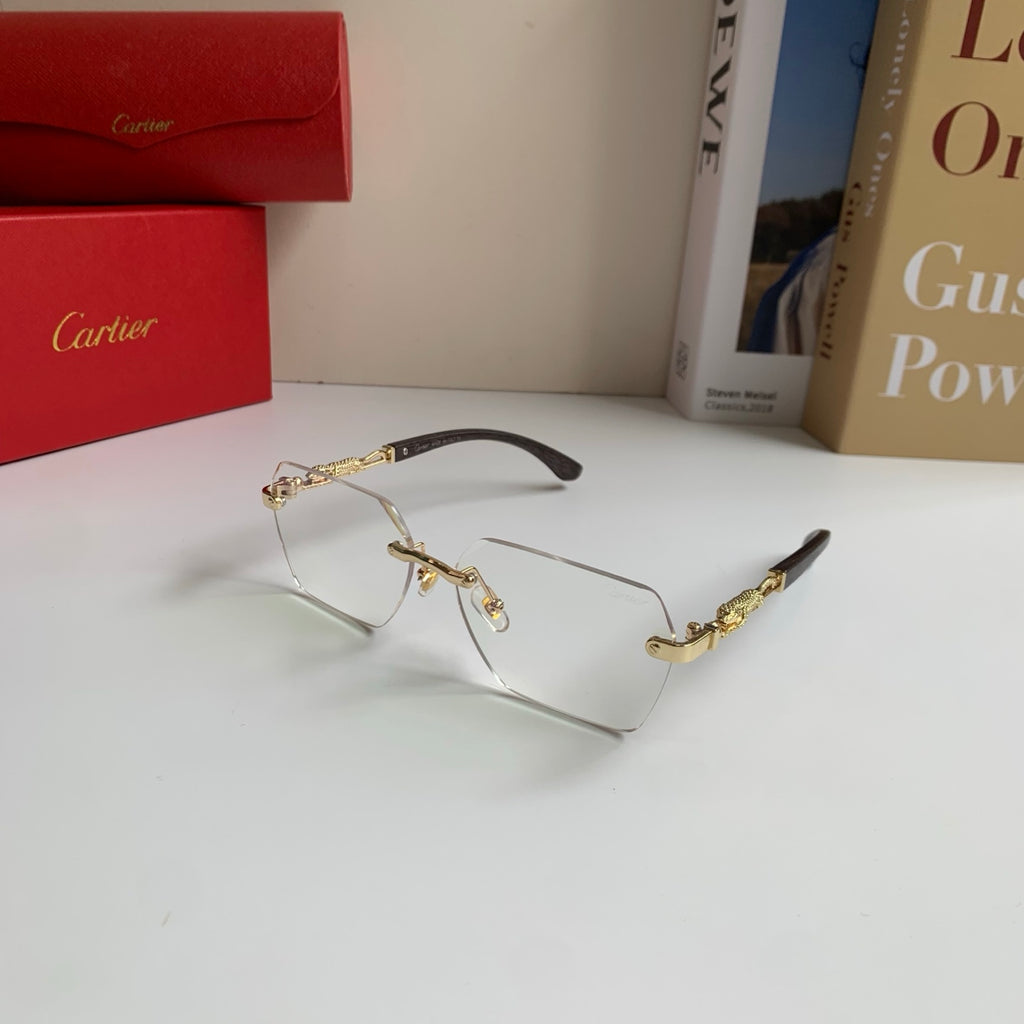 Cartier Lightweight Rimless Silver Lens Sunglasses for Men & Women - 487345 - detail image 2