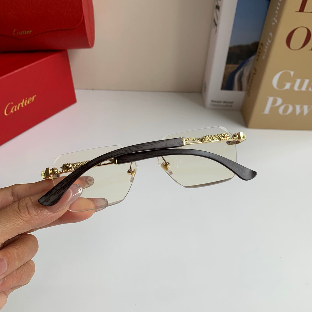 Cartier Lightweight Rimless Silver Lens Sunglasses for Men & Women - 399024 - detail image 6