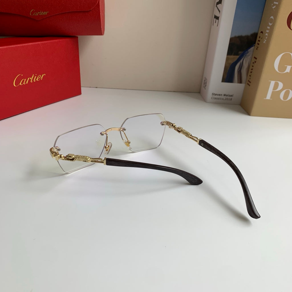 Cartier Lightweight Rimless Silver Lens Sunglasses for Men & Women - 399024 - detail image 9