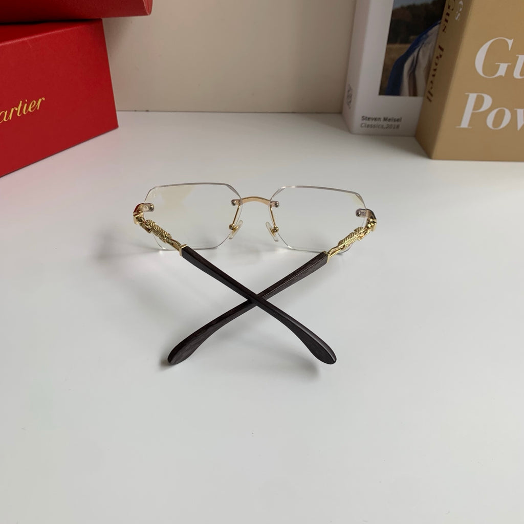 Cartier Lightweight Rimless Silver Lens Sunglasses for Men & Women - 399024 - detail image 8
