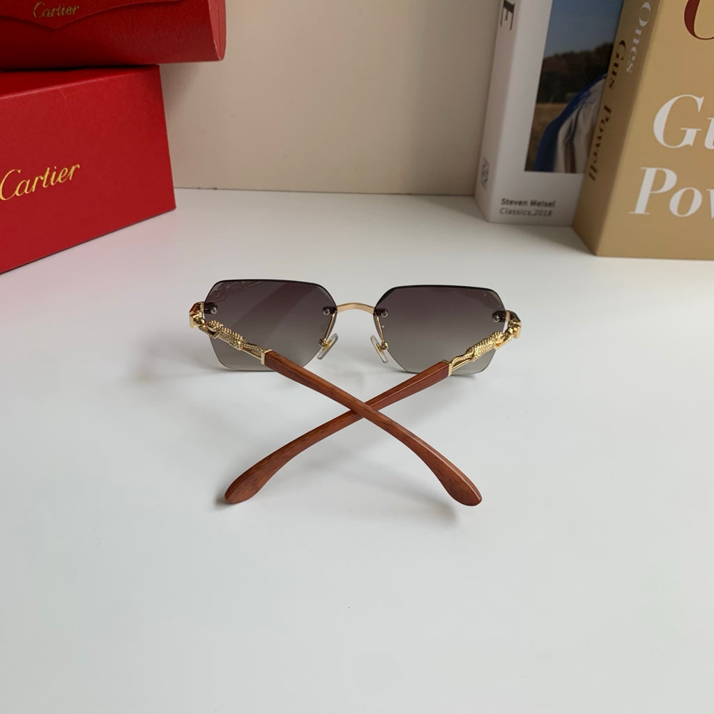 Cartier Lightweight Rimless Silver Lens Sunglasses for Men & Women - 399025 - detail image 7