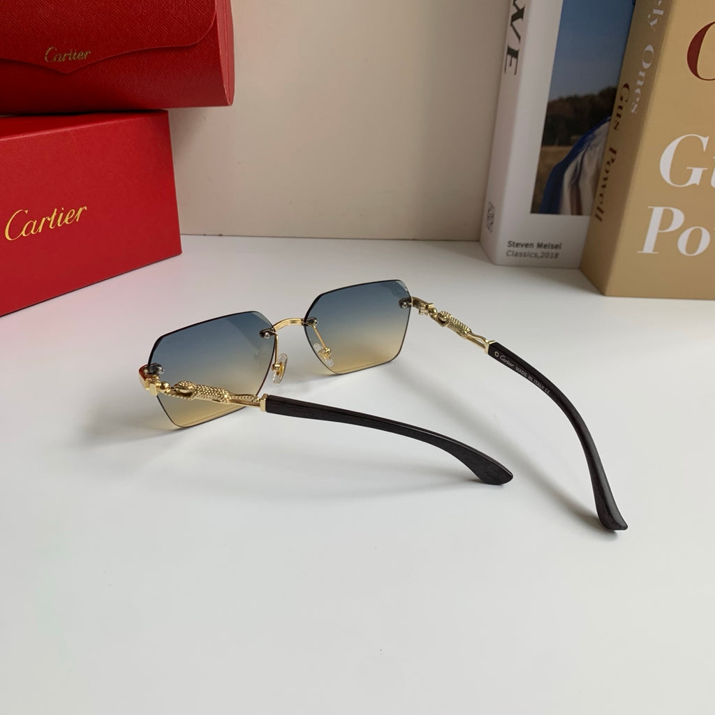 Cartier Lightweight Rimless Silver Lens Sunglasses for Men & Women - 399026 - detail image 8