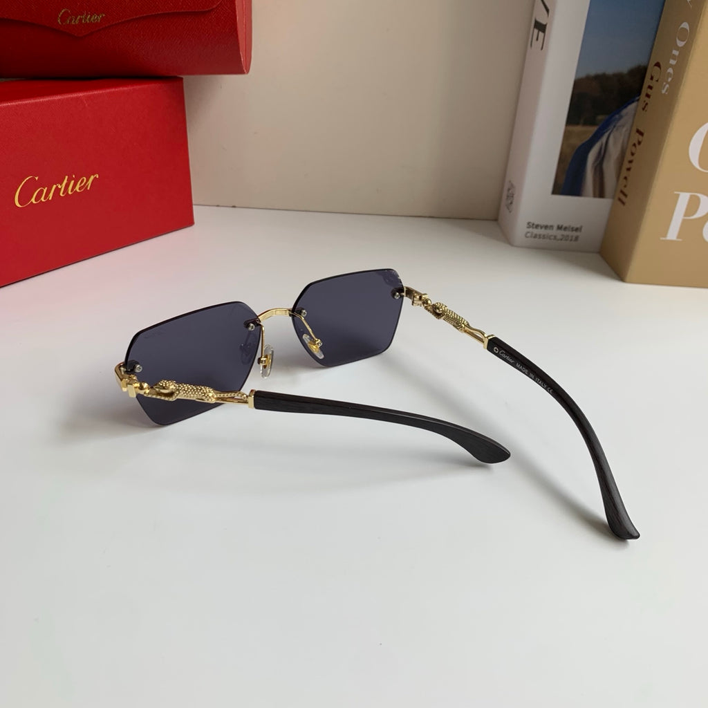 Cartier Lightweight Rimless Silver Lens Sunglasses for Men & Women - 399027 - detail image 8