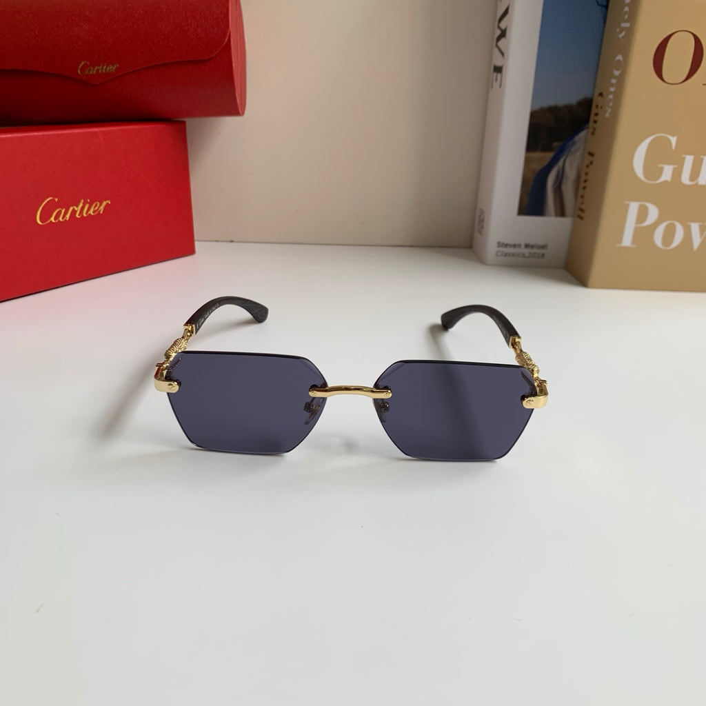 Cartier Lightweight Rimless Silver Lens Sunglasses for Men & Women - 487348 - detail image 3
