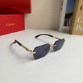 Cartier Lightweight Rimless Silver Lens Sunglasses for Men & Women - 399027