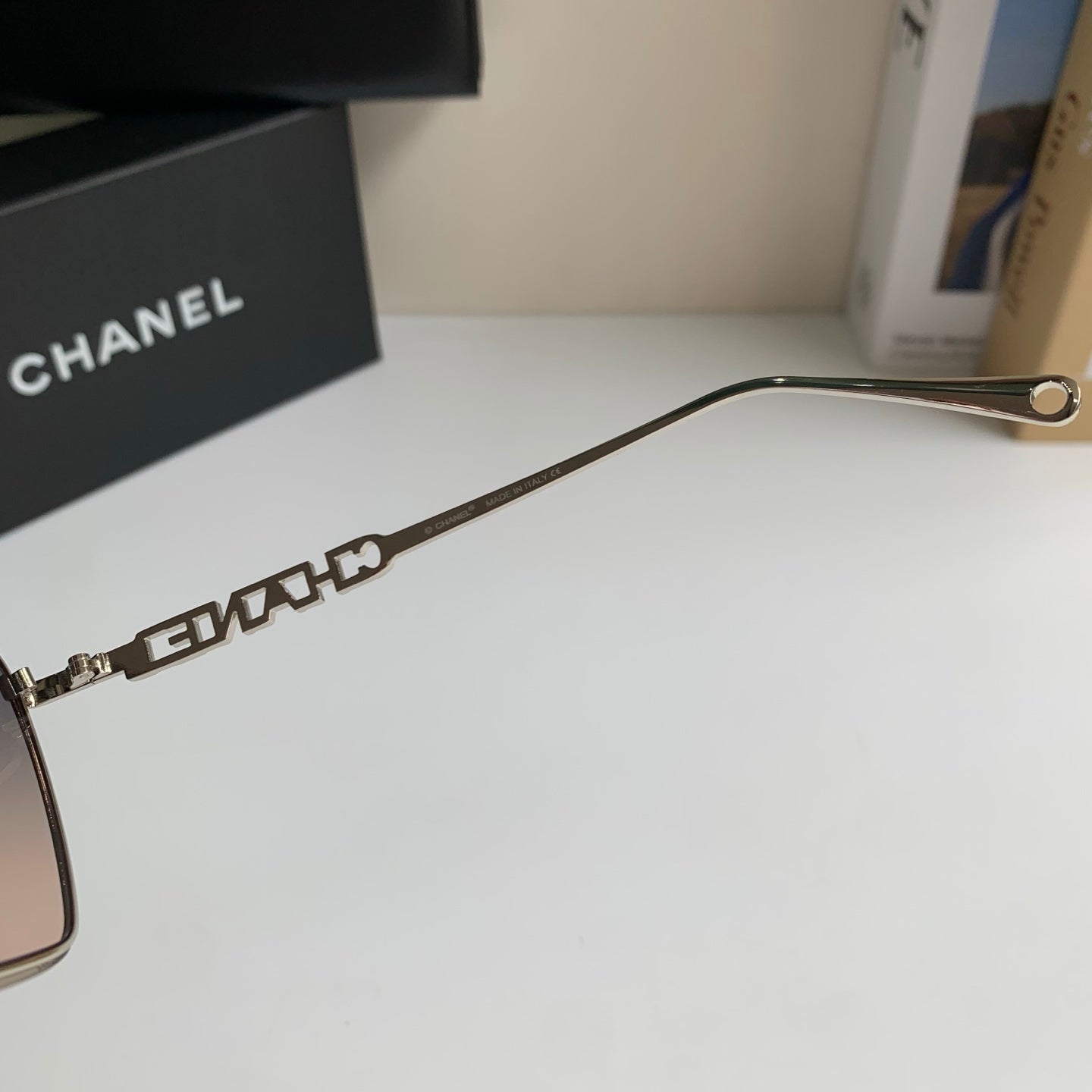 Chanel Metal Fashion Silver Lens Sunglasses for Men & Women - 493513 - detail image 8