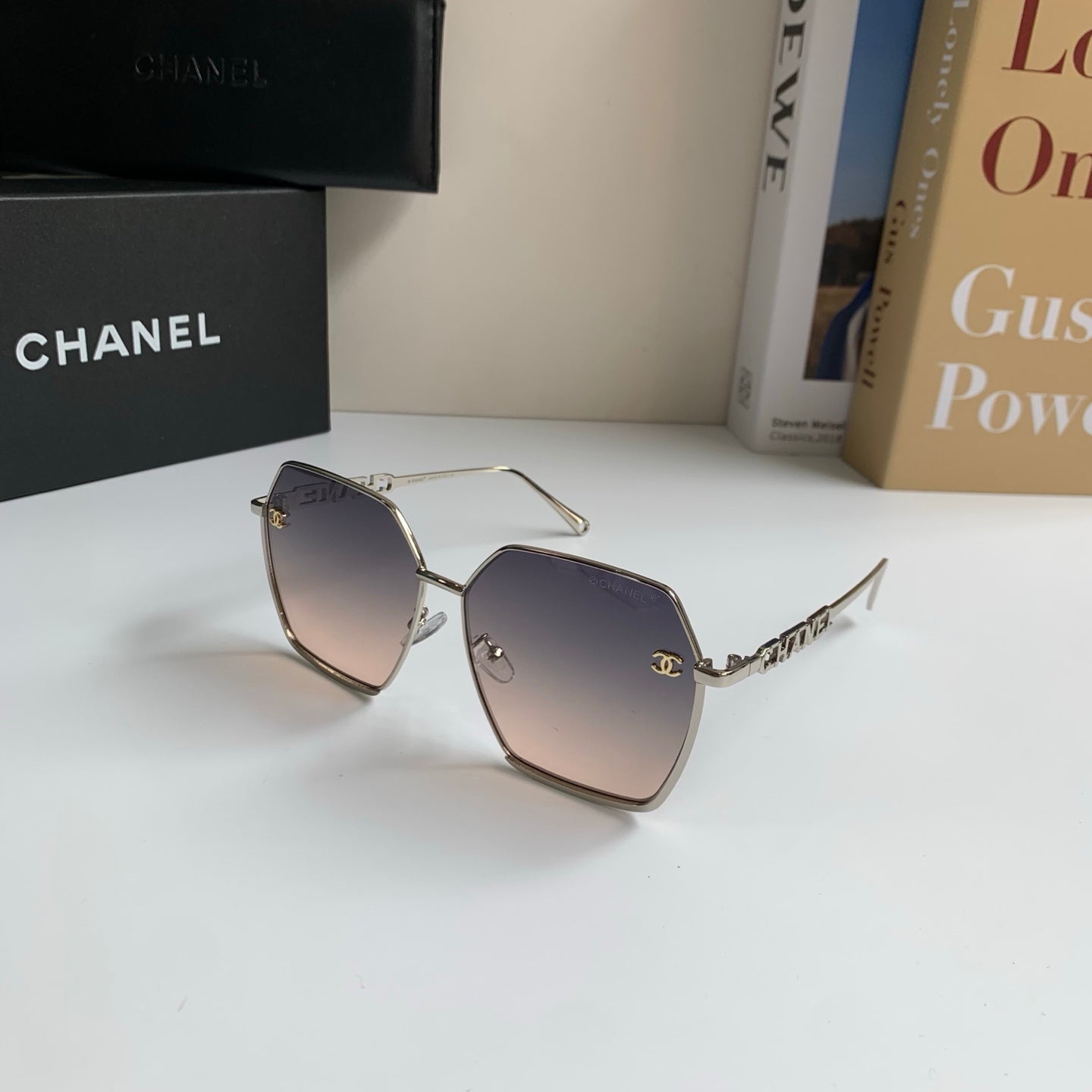 Chanel Metal Fashion Silver Lens Sunglasses for Men & Women - 493513 - detail image 2
