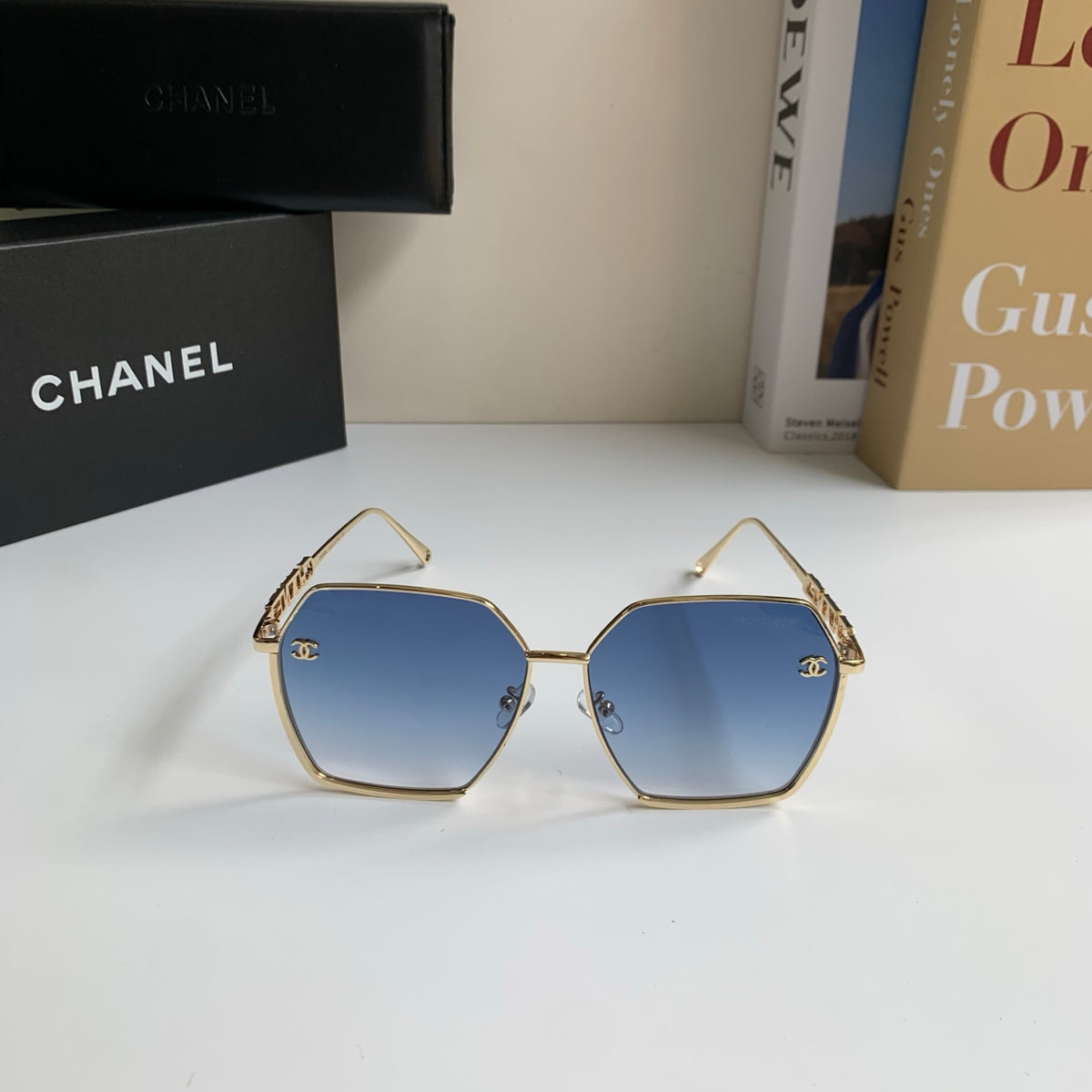 Chanel Metal Fashion Silver Lens Sunglasses for Men & Women - 493514 - detail image 5