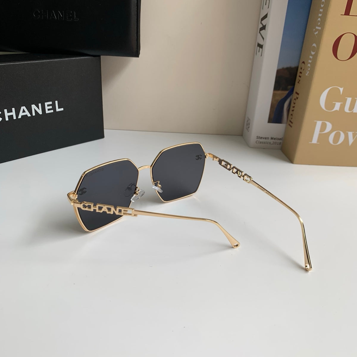 Chanel Metal Fashion Silver Lens Sunglasses for Men & Women - 493516 - detail image 8