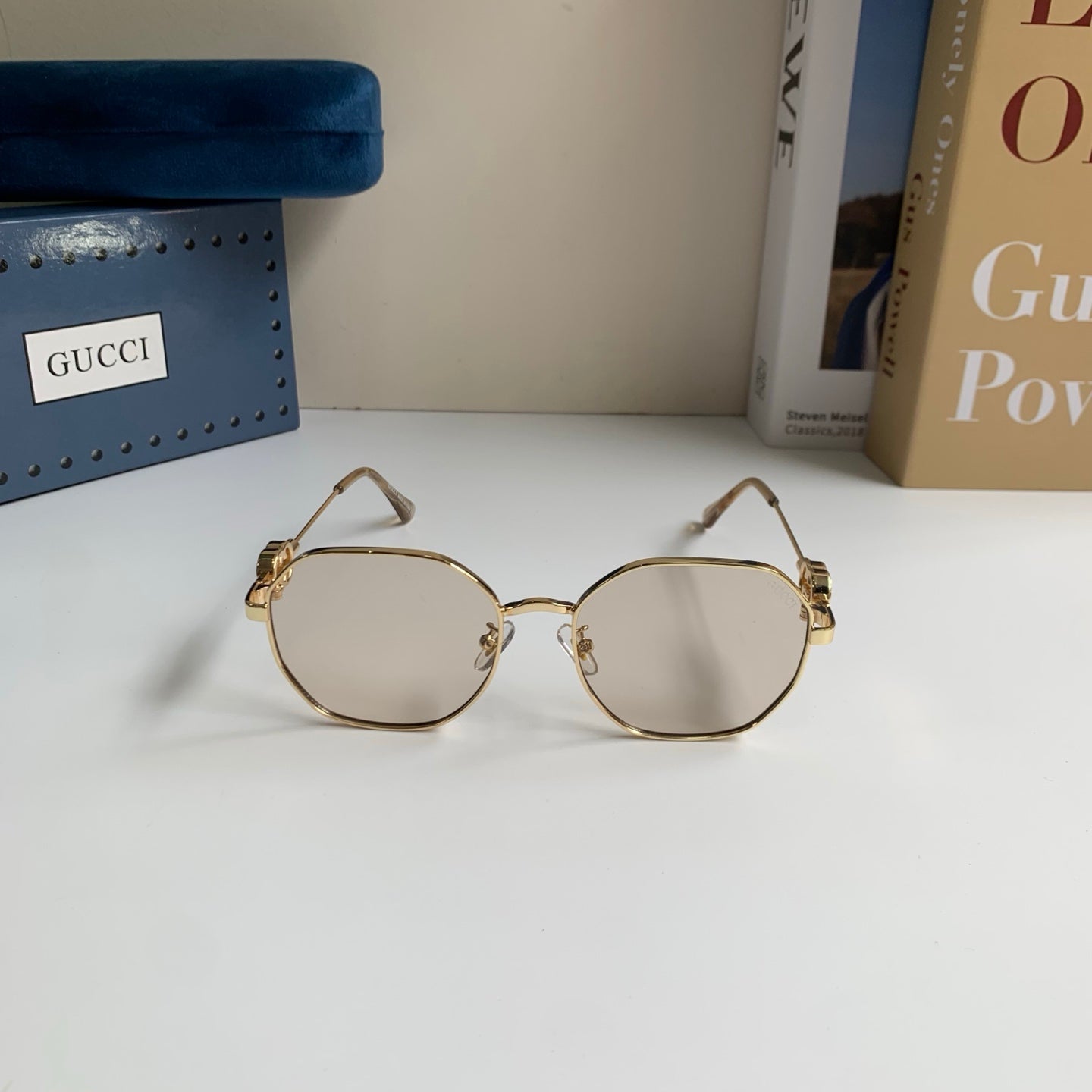Gucci Metal Square Silver Lens Sunglasses for Men & Women - 493278 - detail image 3