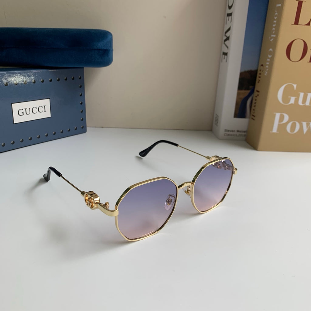 Gucci Metal Square Silver Lens Sunglasses for Men & Women - 493279