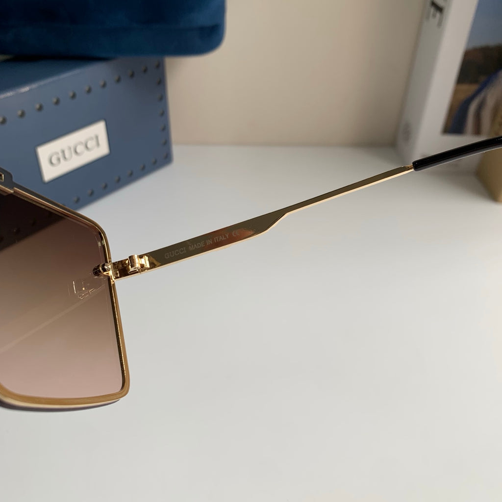 Gucci Polarized Square Brown Lens Sunglasses for Men & Women - 486310 - detail image 7