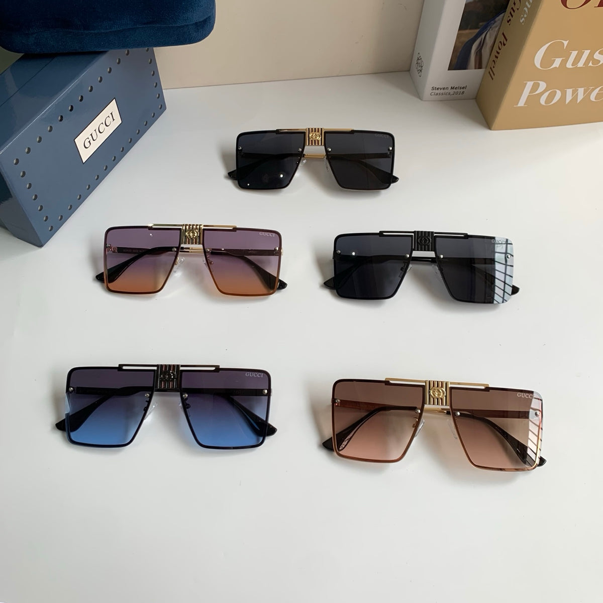 Gucci Polarized Square Silver Lens Sunglasses for Men & Women - 486311 - detail image 9