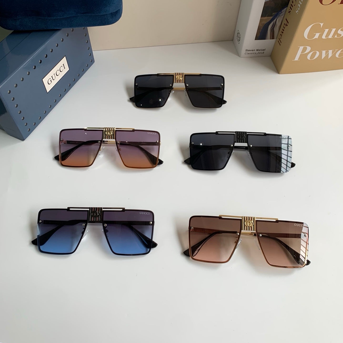 Gucci Polarized Square Silver Lens Sunglasses for Men & Women - 486311 - detail image 9