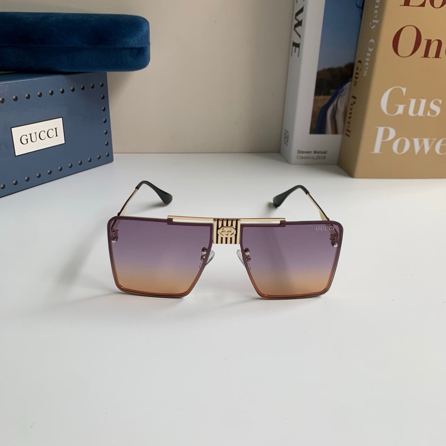 Gucci Polarized Square Silver Lens Sunglasses for Men & Women - 486313 - detail image 3