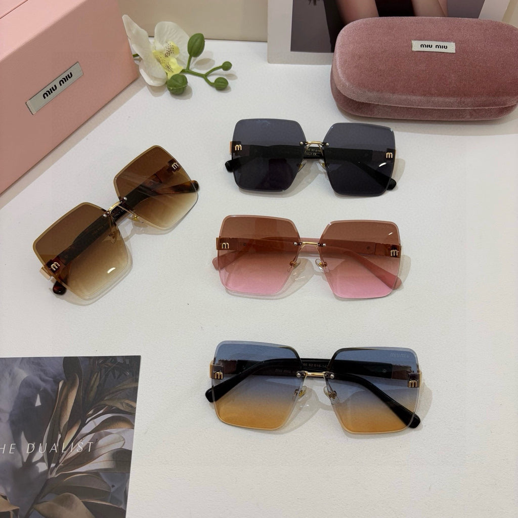 Miu Miu Square Brown Lens Sunglasses for Men & Women - 158579 - detail image 2