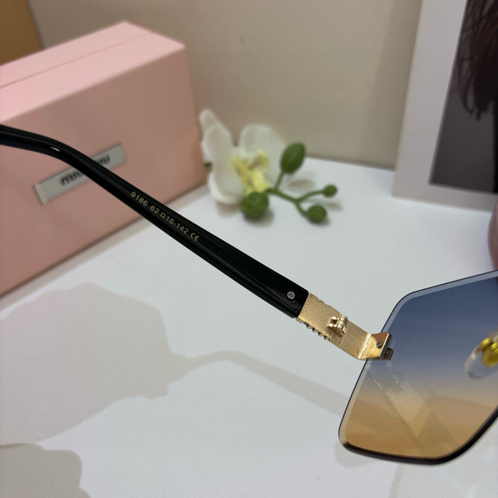 Miu Miu Square Brown Lens Sunglasses for Men & Women - 416295