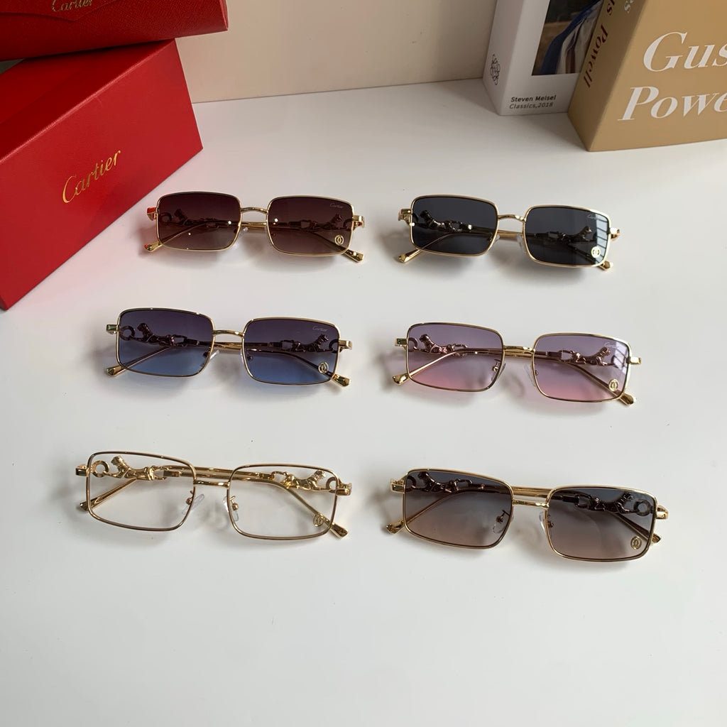 Cartier Metal Square Silver Lens Sunglasses for Men & Women - 415826 - detail image 10