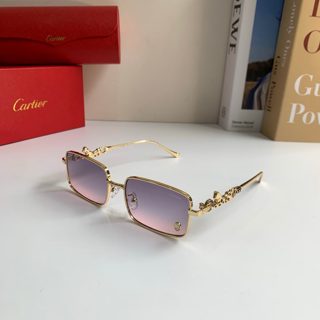 Cartier Metal Square Silver Lens Sunglasses for Men & Women - 415825 - detail image 2