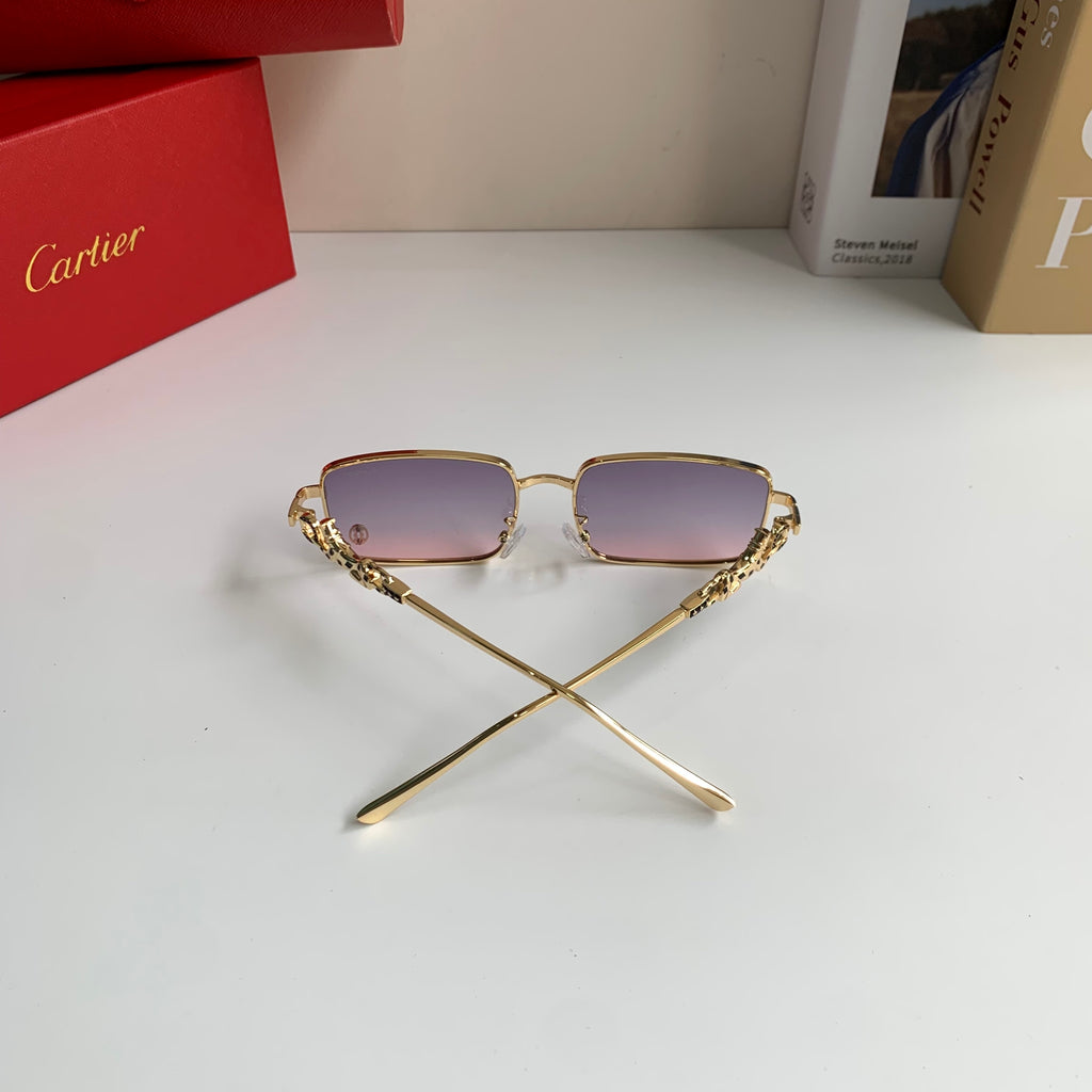 Cartier Metal Square Silver Lens Sunglasses for Men & Women - 415825 - detail image 7