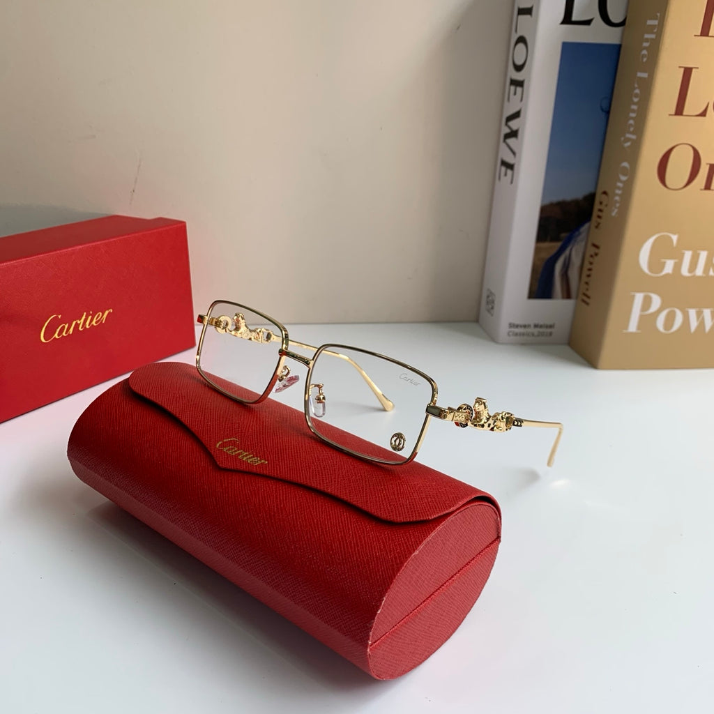 Cartier Metal Square Silver Lens Sunglasses for Men & Women - 158501 - detail image 4