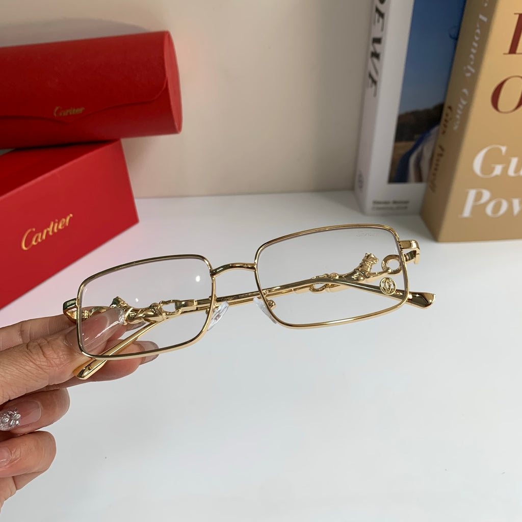 Cartier Metal Square Silver Lens Sunglasses for Men & Women - 158501 - detail image 5