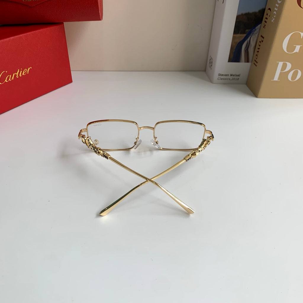 Cartier Metal Square Silver Lens Sunglasses for Men & Women - 158501 - detail image 8