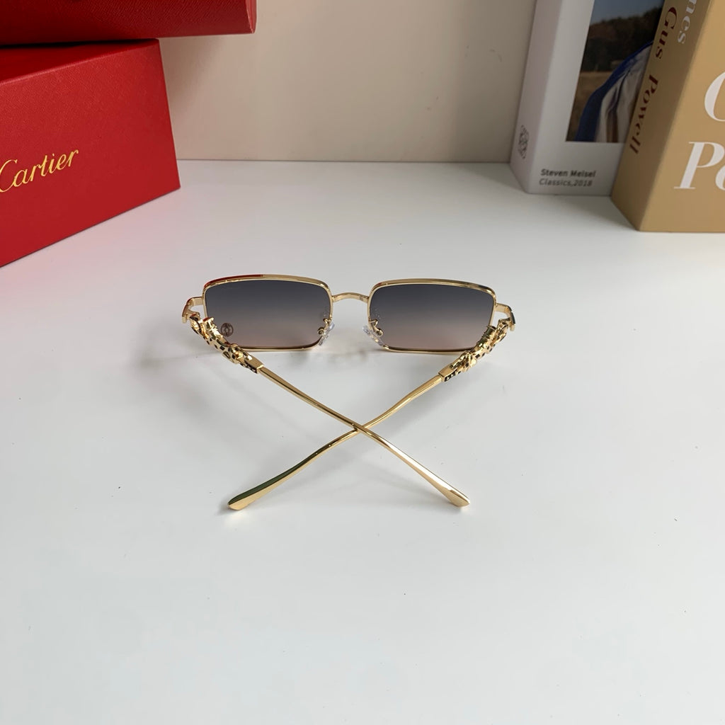Cartier Metal Square Silver Lens Sunglasses for Men & Women - 415829 - detail image 8