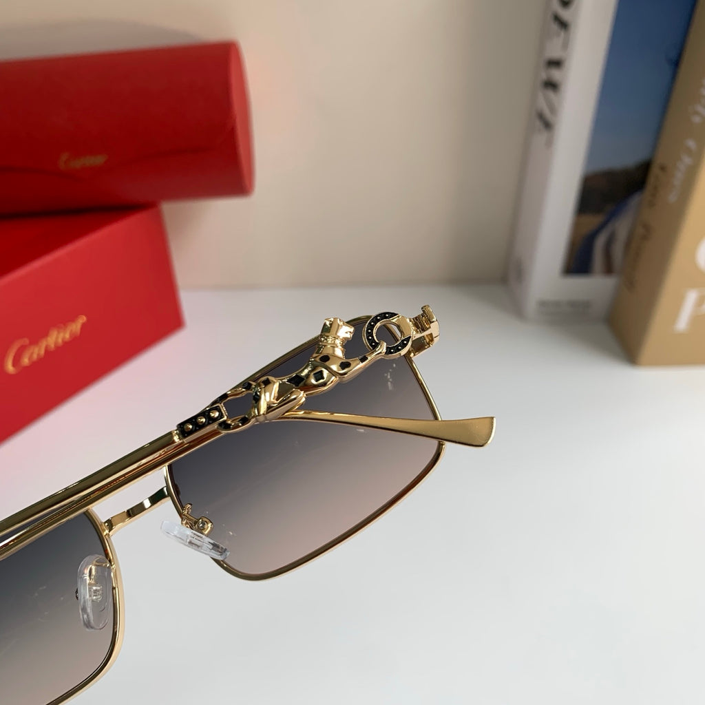 Cartier Metal Square Silver Lens Sunglasses for Men & Women - 415829 - detail image 7