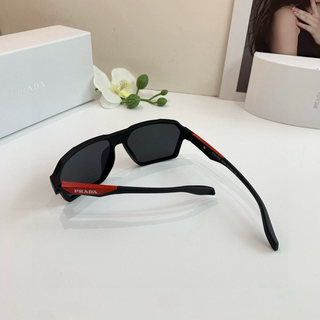 Prada Square Black Lens Sunglasses for Men & Women - 432111 - detail image 4