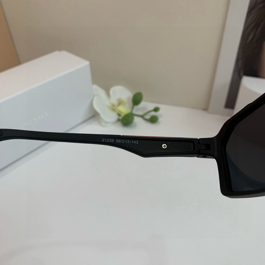 Prada Square Black Lens Sunglasses for Men & Women - 432111 - detail image 2