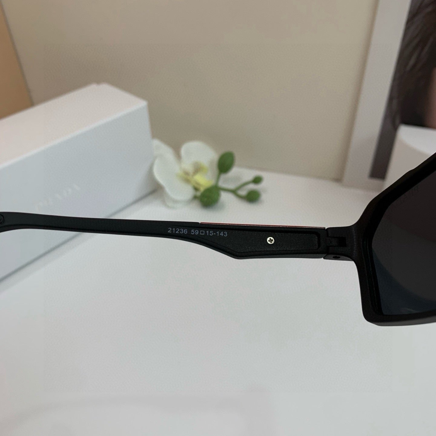Prada Square Black Lens Sunglasses for Men & Women - 432111 - detail image 2