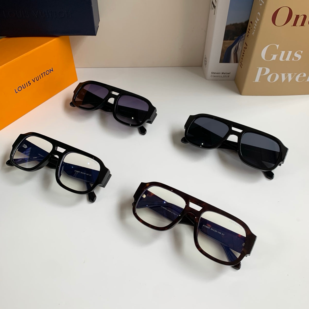 Louis Vuitton Square Black Lens Sunglasses for Men & Women - 431109 - detail image 10