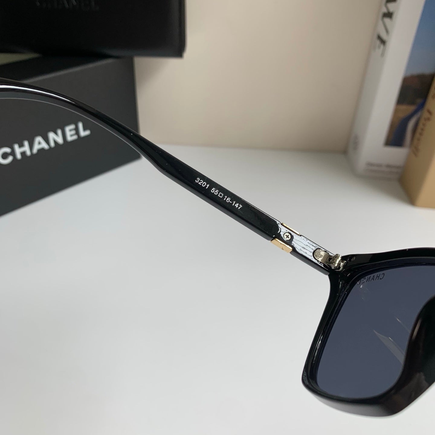 Chanel Square Silver Lens Sunglasses for Men & Women - 358079 - detail image 6