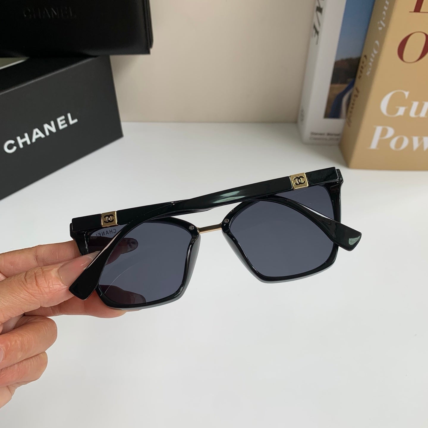 Chanel Square Silver Lens Sunglasses for Men & Women - 358079 - detail image 9