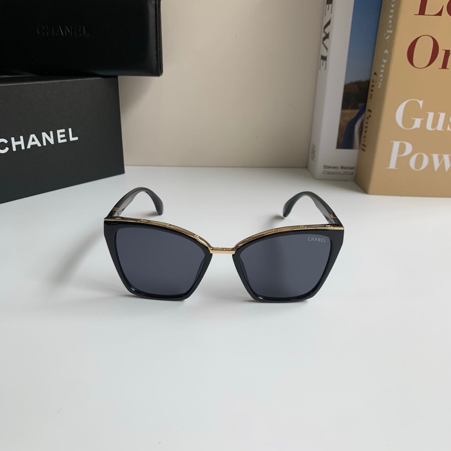 Chanel Square Silver Lens Sunglasses for Men & Women - 358079 - detail image 5