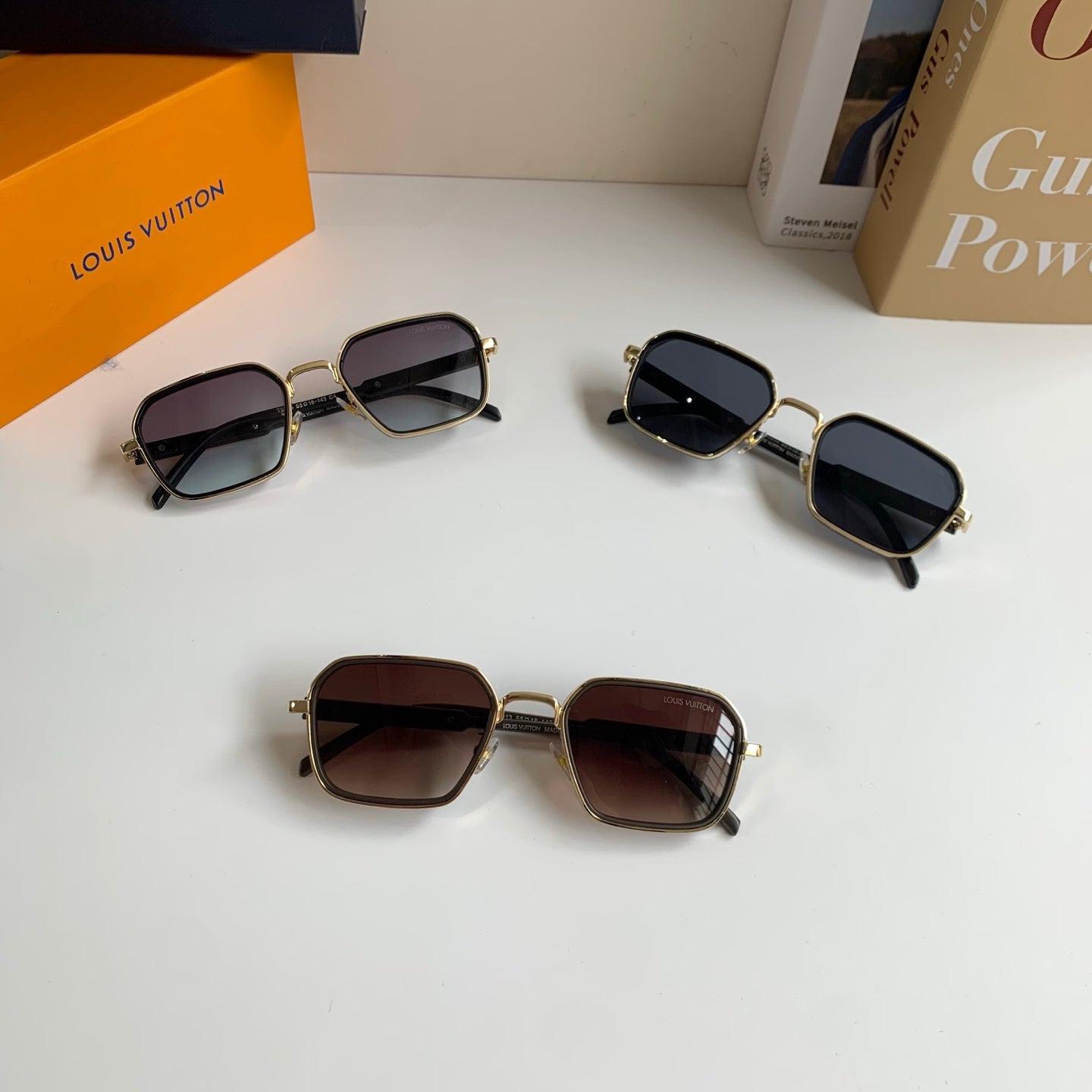 Louis Vuitton Square Silver Lens Sunglasses for Men & Women - 357565 - detail image 10