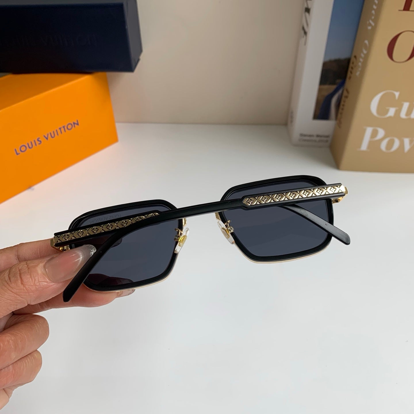 Louis Vuitton Square Silver Lens Sunglasses for Men & Women - 448626 - detail image 6