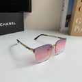 Chanel Oversized Silver Lens Sunglasses for Men & Women - 357997
