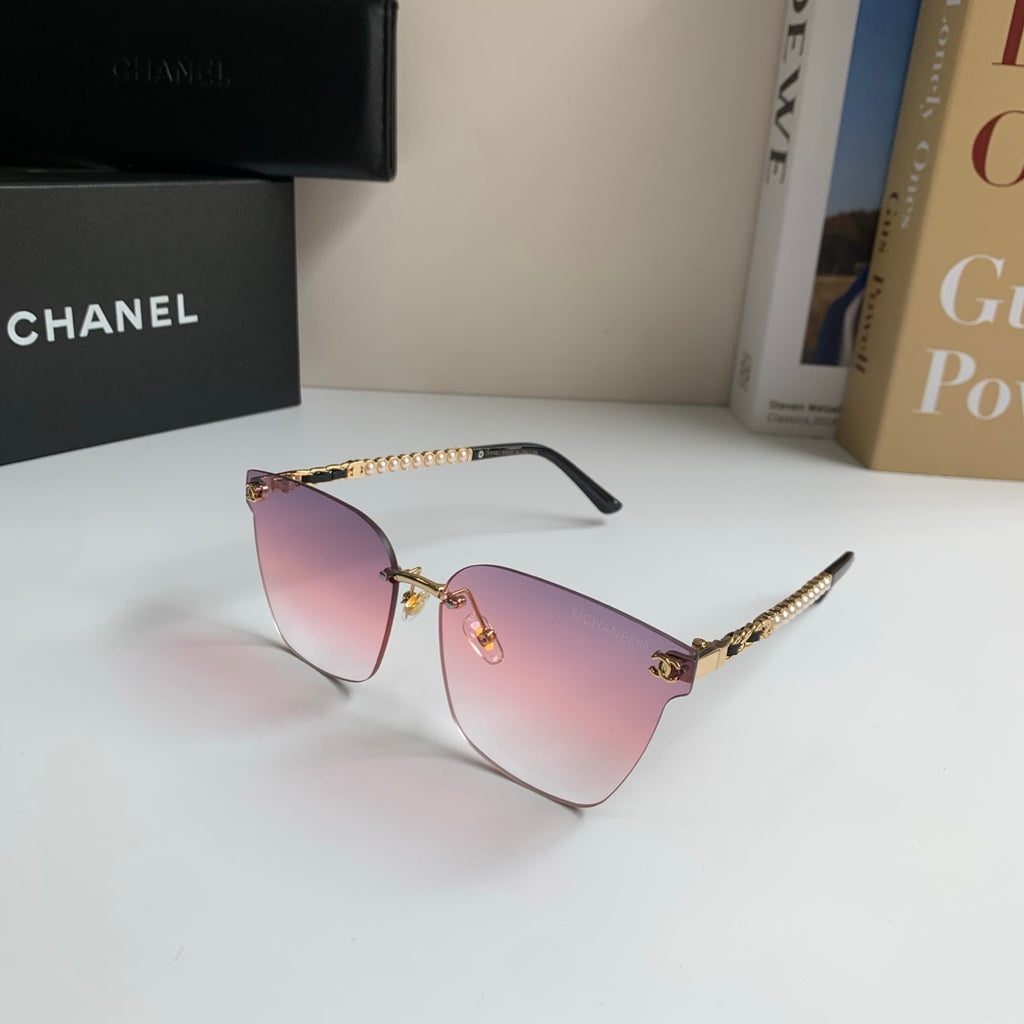 Chanel Oversized Silver Lens Sunglasses for Men & Women - 357997 - detail image 2