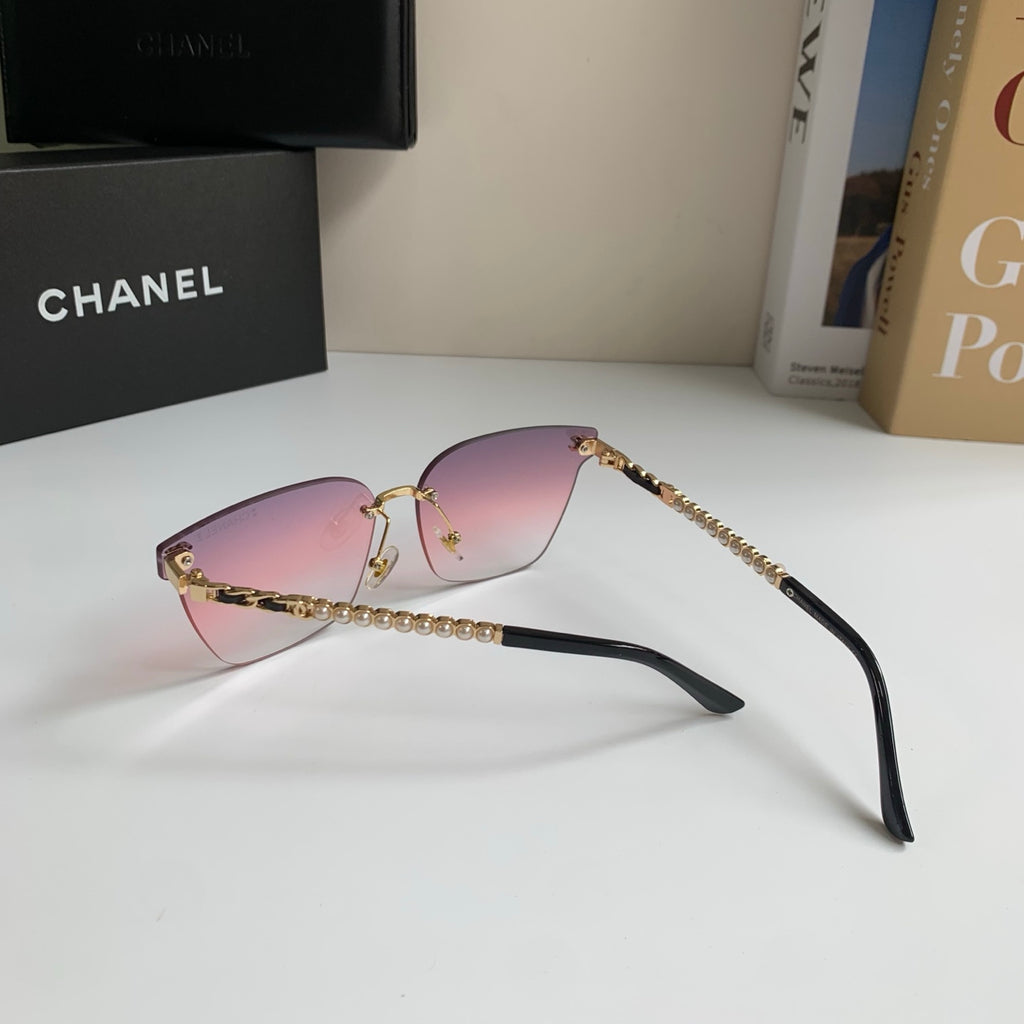 Chanel Oversized Silver Lens Sunglasses for Men & Women - 357997 - detail image 8