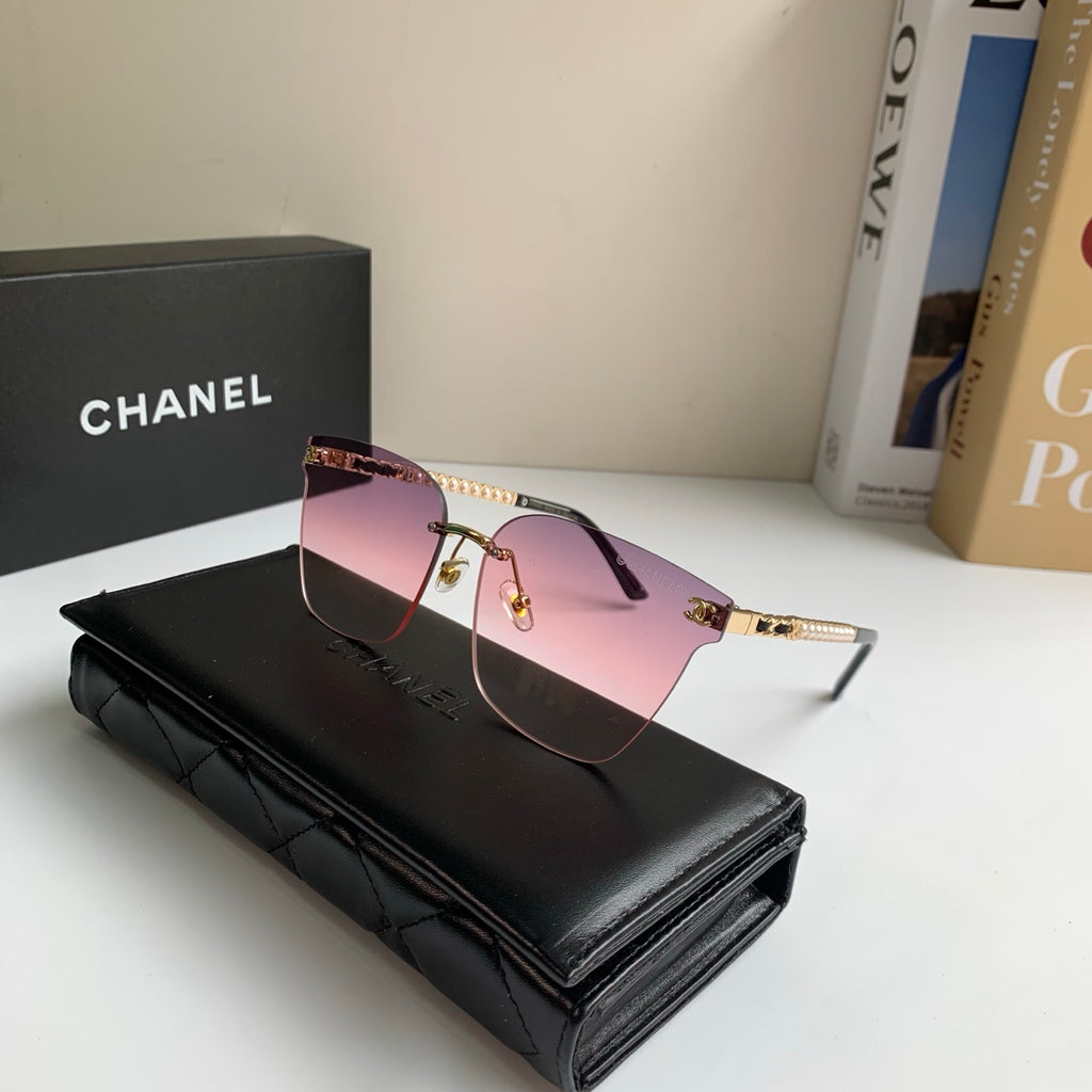 Chanel Oversized Silver Lens Sunglasses for Men & Women - 357997 - detail image 5