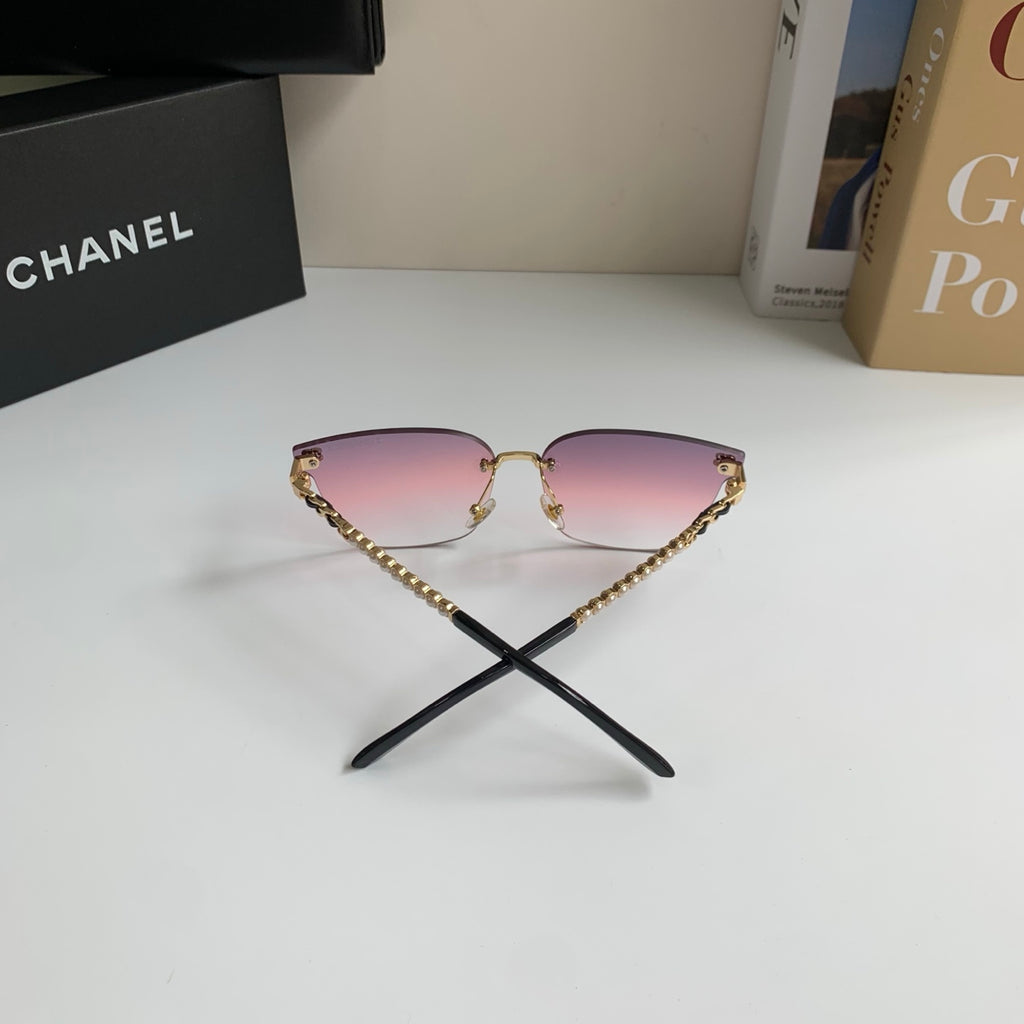 Chanel Oversized Silver Lens Sunglasses for Men & Women - 357997 - detail image 6