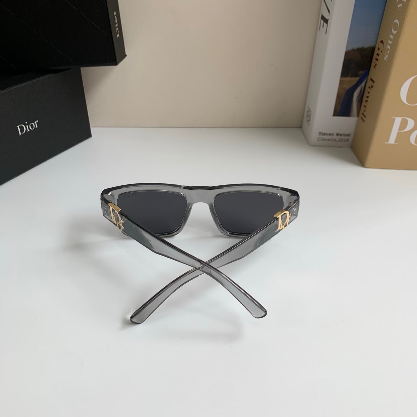 Dior Polarized Square Silver Lens Sunglasses for Men & Women - 358209 - detail image 8