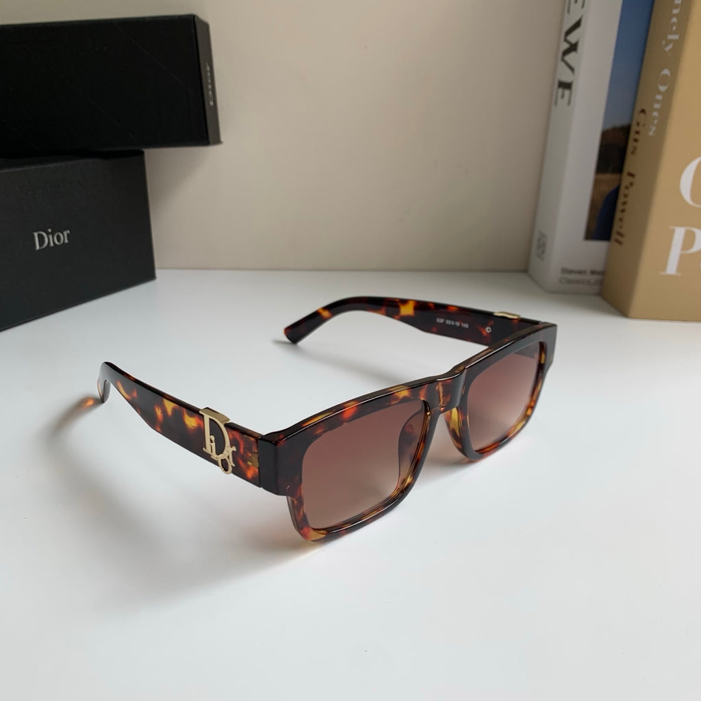 Dior Polarized Square Red Lens Sunglasses for Men & Women - 449154