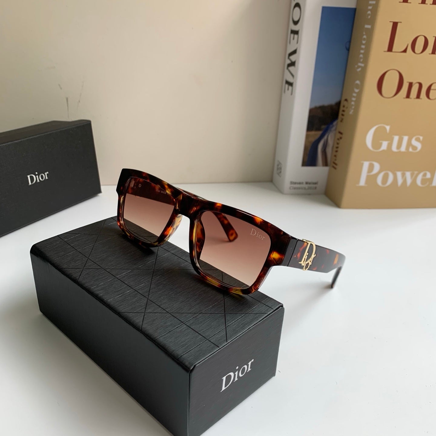 Dior Polarized Square Red Lens Sunglasses for Men & Women - 449154 - detail image 4